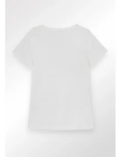 Camiseta de manga corta detalle lunares