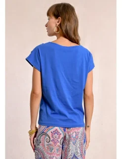 Camiseta de manga corta detalle encaje