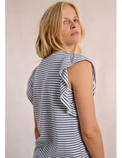 Camiseta de manga corta estampado rayas