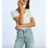Camiseta de manga corta estampado corazón