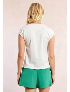Camiseta de manga corta estampado rayas