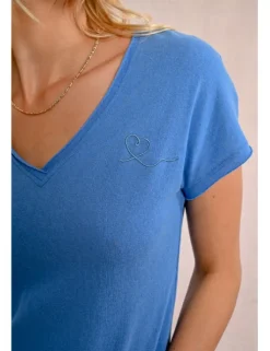 Camiseta de manga corta escote V