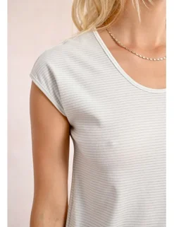 Camiseta de manga corta estampado rayas