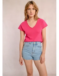 Camiseta de manga corta escote V