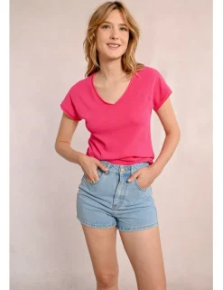 Camiseta de manga corta escote V