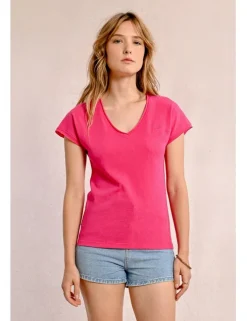 Camiseta de manga corta escote V