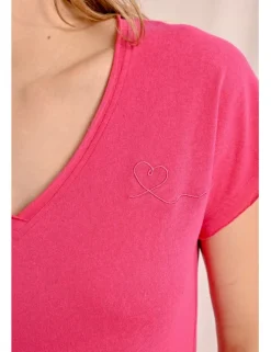 Camiseta de manga corta escote V