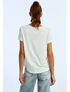 Camiseta de manga corta estampado corazón
