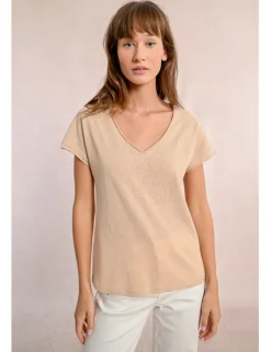 Camiseta de manga corta escote V