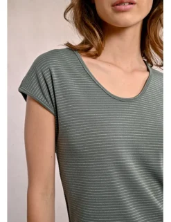 Camiseta de manga corta estampado rayas