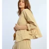 Chaqueta de manga larga con volantes