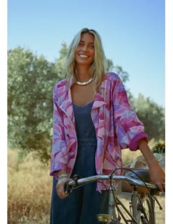 Chaqueta de manga larga con estampado