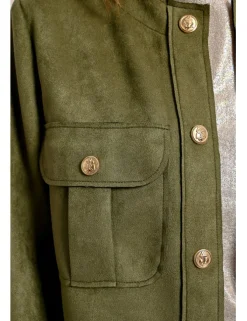 Chaqueta de manga larga detalle bolsillos