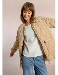 Chaqueta de manga larga en tejido acolchado