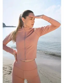 Chaqueta tejido deportivo, de manga larga