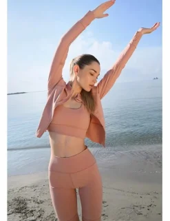 Chaqueta tejido deportivo, de manga larga