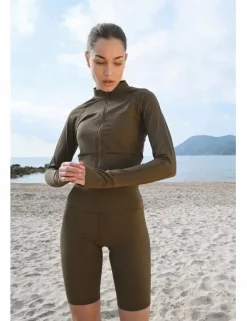 Chaqueta tejido deportivo, de manga larga