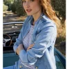 Chaqueta vaquera estilo militar
