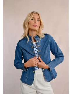 Chaqueta vaquera estilo militar