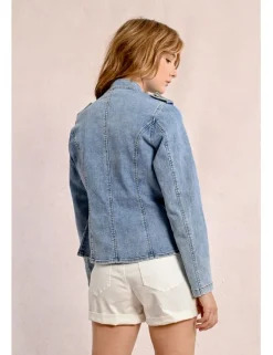 Chaqueta vaquera estilo militar