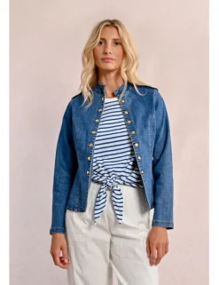 Chaqueta vaquera estilo militar
