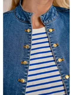 Chaqueta vaquera estilo militar