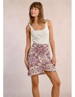 Falda corta con estampado