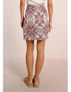 Falda corta con estampado
