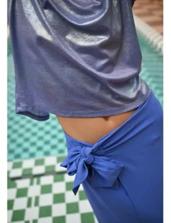 Falda midi con lazada