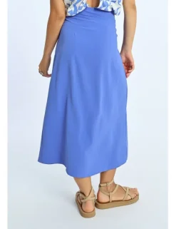 Falda midi con lazada