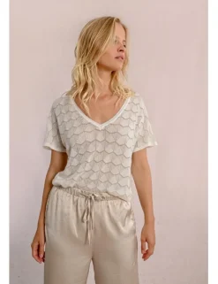 Jersey de manga corta de rayas
