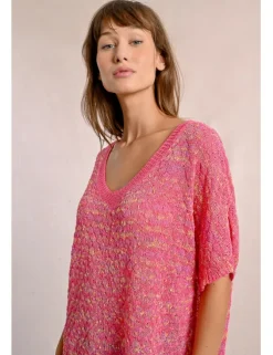 Jersey de manga corta en punto mezclado