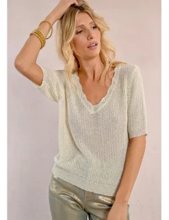 Jersey de manga corta escote en V