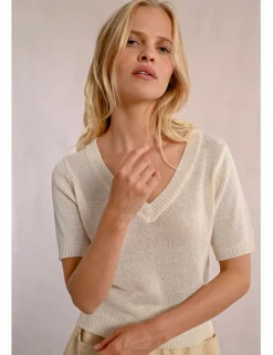 Jersey de manga corta escote en V