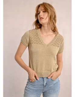Jersey de manga corta escote en V