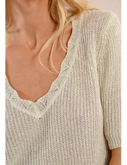 Jersey de manga corta escote en V