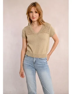 Jersey de manga corta escote en V
