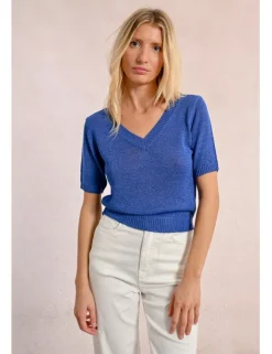 Jersey de manga corta escote en V