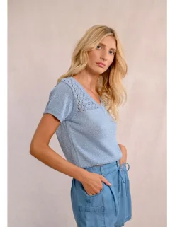 Jersey de manga corta escote en V