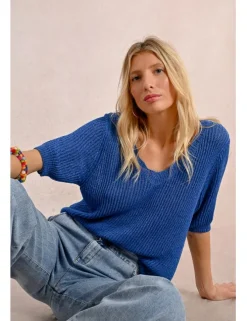 Jersey de manga corta escote en V