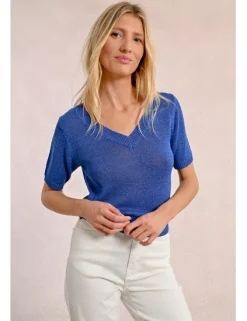 Jersey de manga corta escote en V