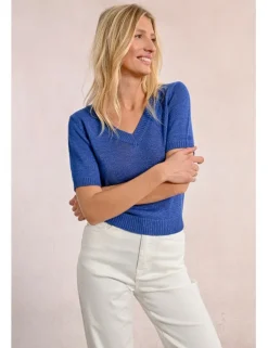 Jersey de manga corta escote en V