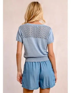 Jersey de manga corta escote en V