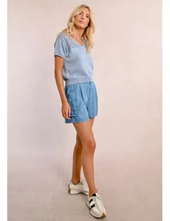 Jersey de manga corta escote en V