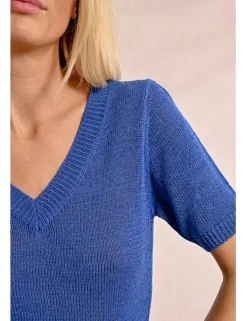 Jersey de manga corta escote en V
