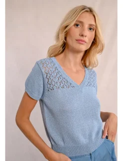 Jersey de manga corta escote en V