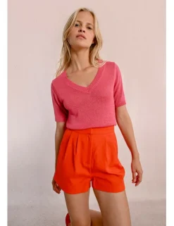 Jersey de manga corta escote en V