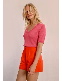Jersey de manga corta escote en V