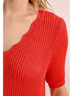 Jersey de manga corta escote en V