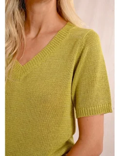 Jersey de manga corta escote en V